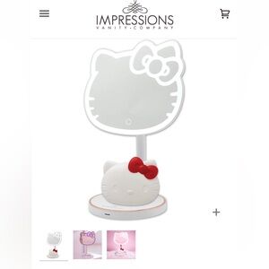 Impressions hello Kitty LED rechargeable mirror & wireless charging mirror